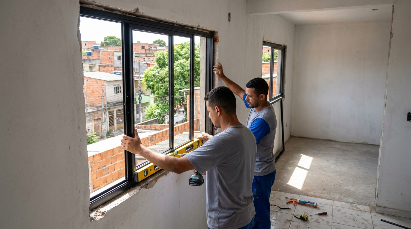 Produção de Portas e Janelas em Contagem‑MG